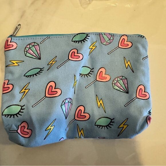 Cute blue cosmetic bag #8 - Picture 1 of 3